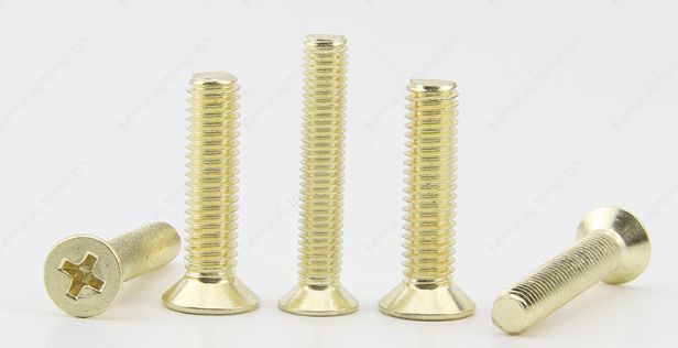 Golden Flat Head Screws M3*22